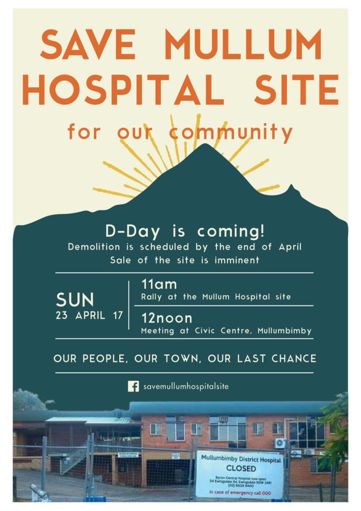 save mullum hospital site